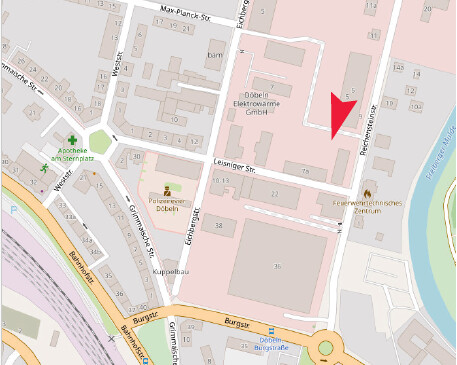 Lageplan Garagenhof Döbeln