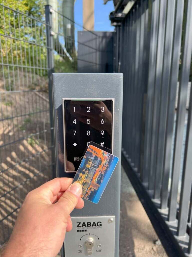 Zutritt mit Chipkarte Garagenpark Chemnitz