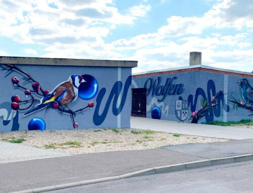 Graffiti-Garagenkunst in Bitterfeld-Wolfen